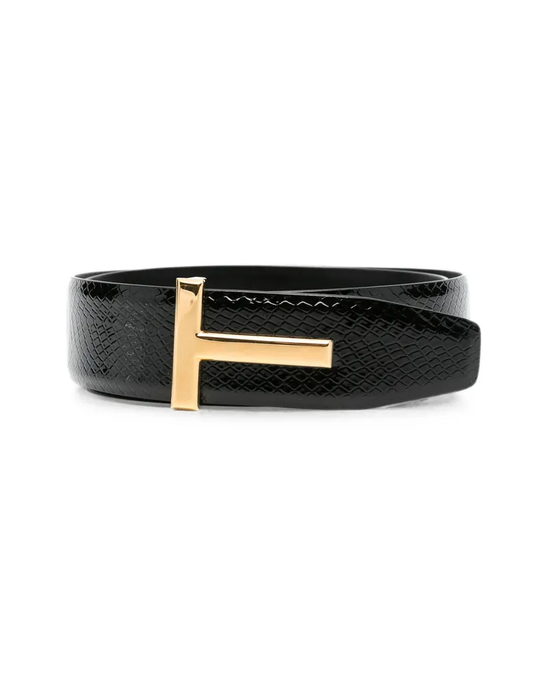 Tom Ford Logo-buckle Belt Black