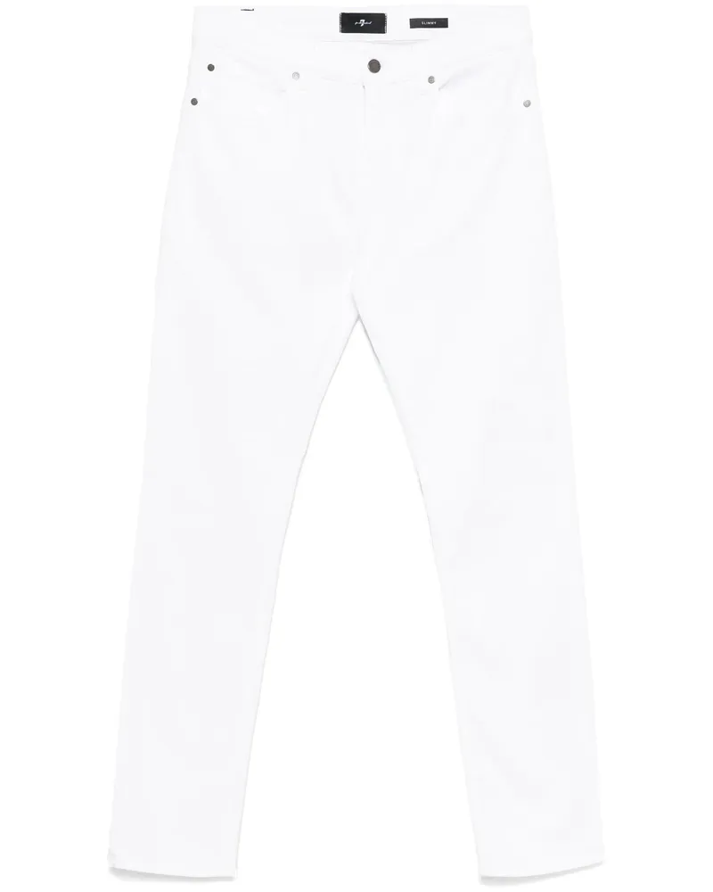 7 for all mankind The Slimmy Jeans White