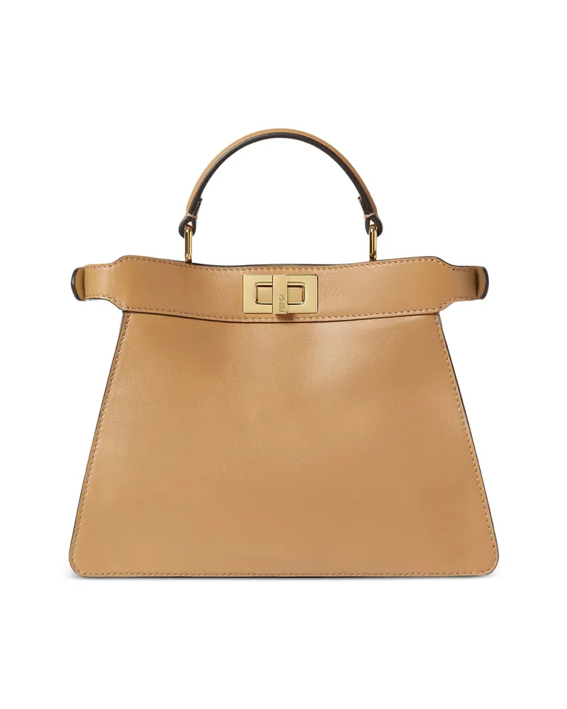 Fendi Small Peekaboo ISeeU Tote Bag Neutrals