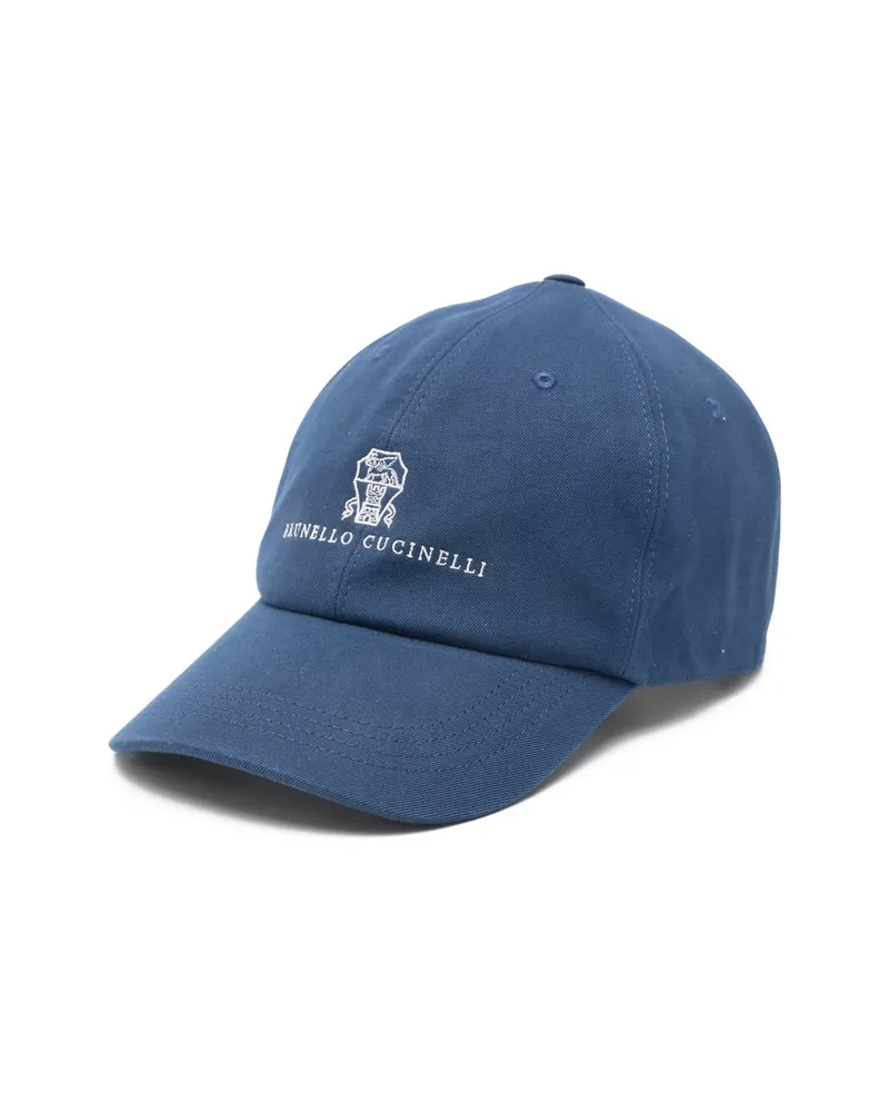 Brunello Cucinelli Logo-embroidered Baseball Cap Blue