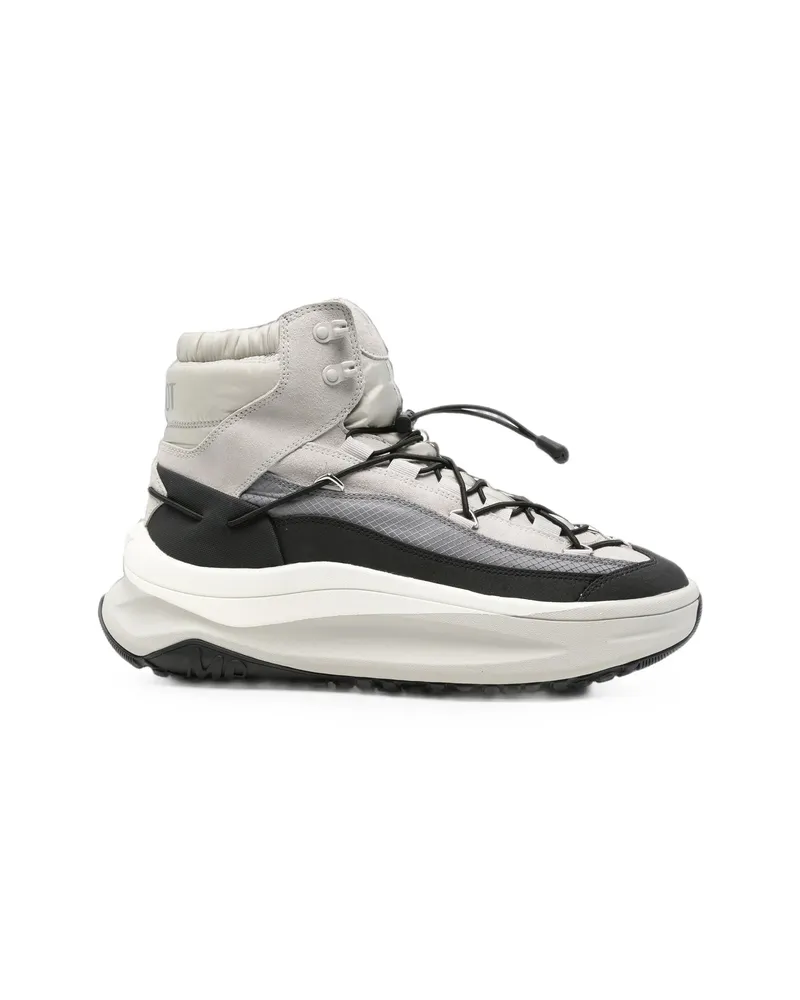 Moon Boot Panelled High-top Sneakers Grey