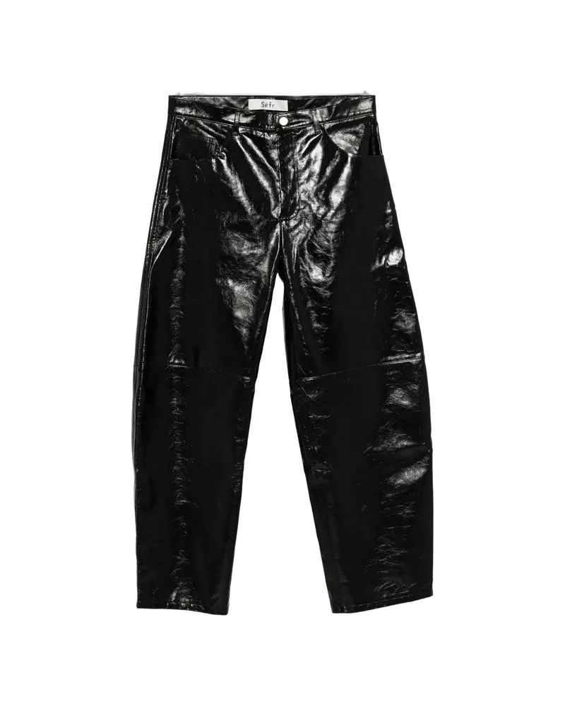 Séfr Naedo High-shine Trousers Black