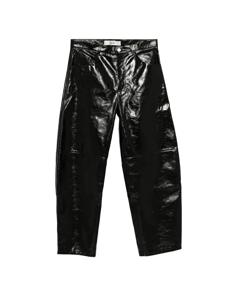 Séfr Naedo High-shine Trousers Black