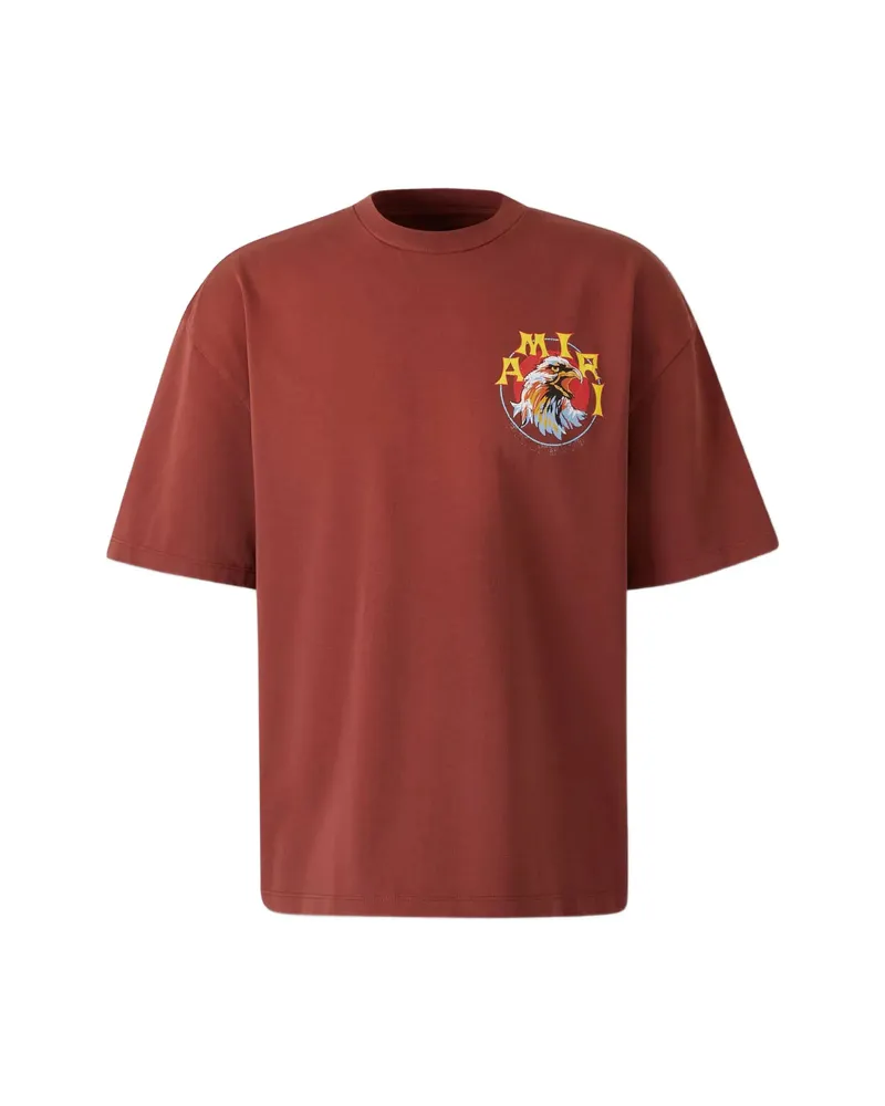 Amiri Eagle-print T-shirt Red