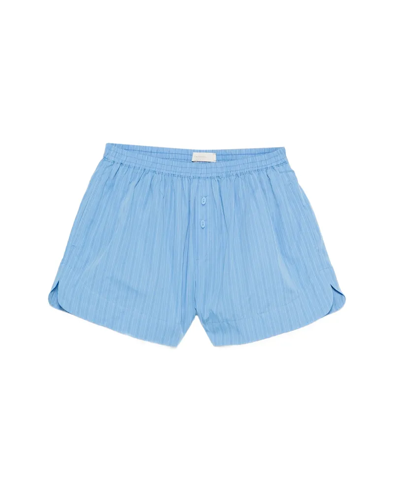 Faithfull The Brand Lonia Striped Shorts Blue