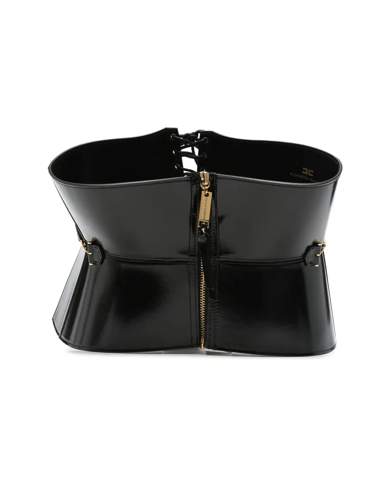Elisabetta Franchi Logo-plaque Belt Black