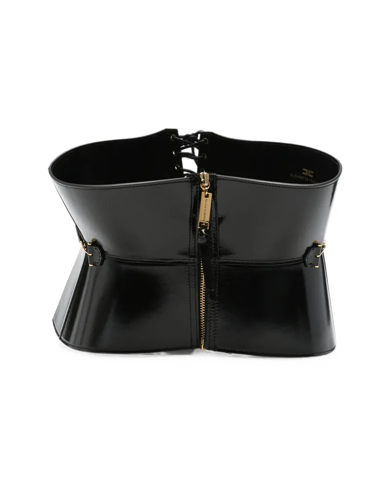 Elisabetta Franchi Logo-plaque Belt Black