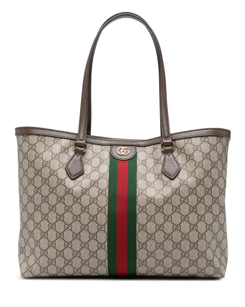 Gucci Logo-pattern Tote Bag Neutrals