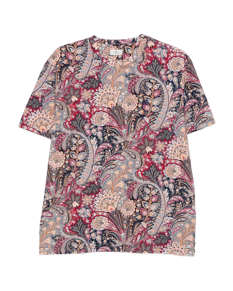 Etro Paisley-print T-shirt Red