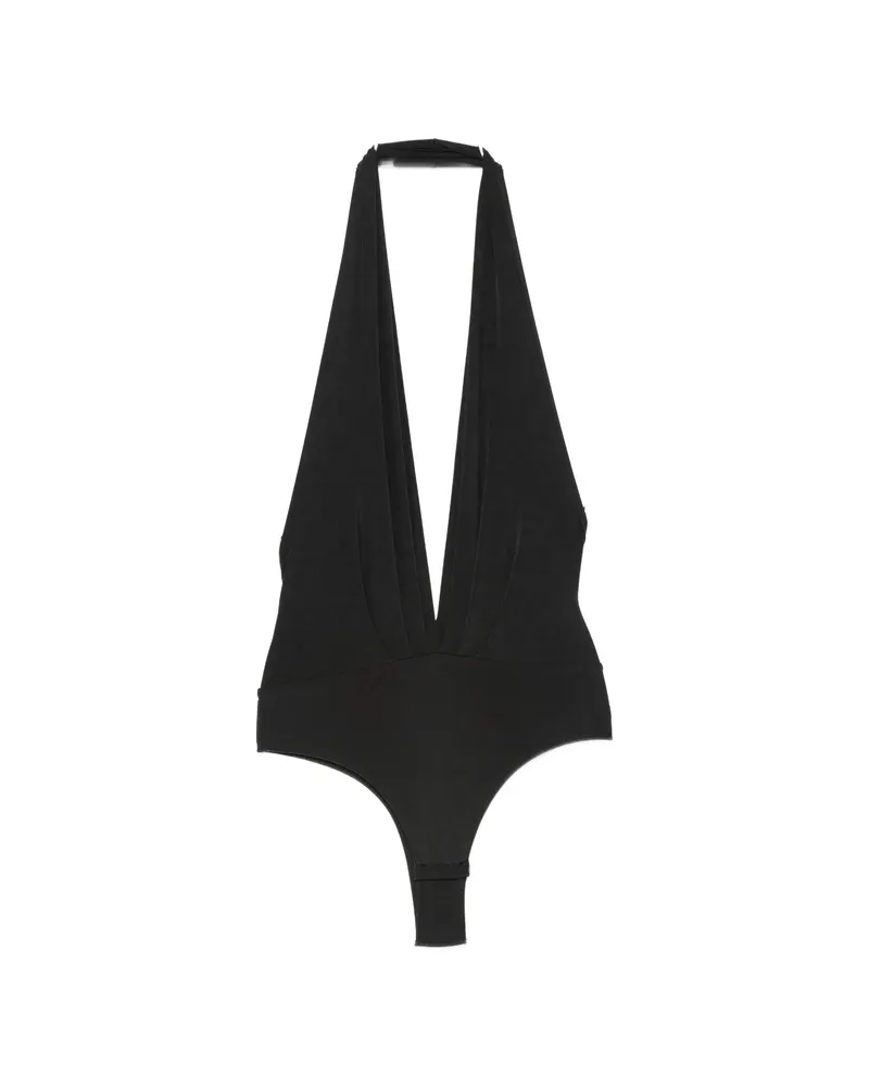 ANDAMANE Zendaya Halterneck Bodysuit Black