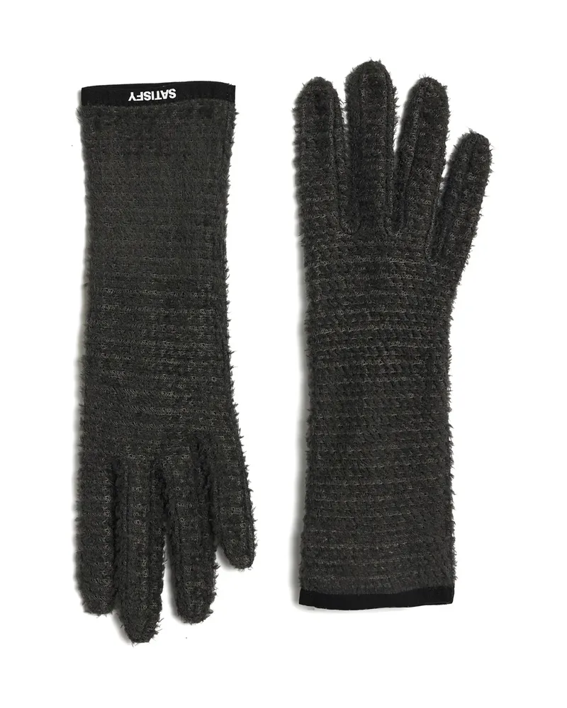 Satisfy Fleece Waffle-textured Gloves Black