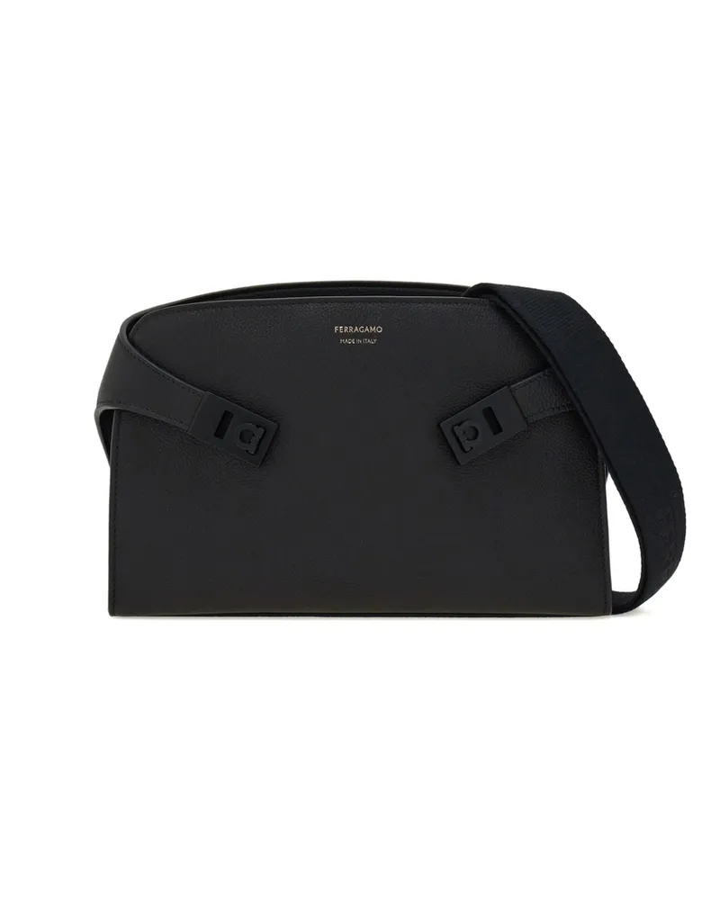 Ferragamo Hug Messenger Bag Black