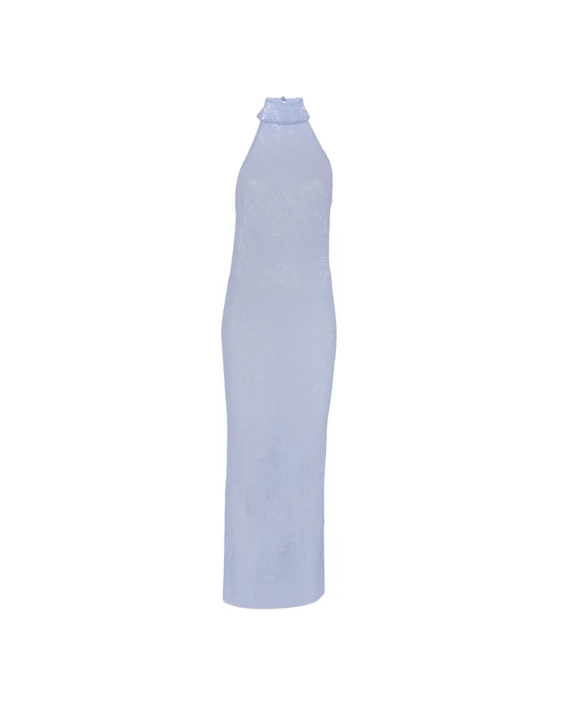 L'IDEE Casablanca Sequin-embellished Maxi Dress Blue