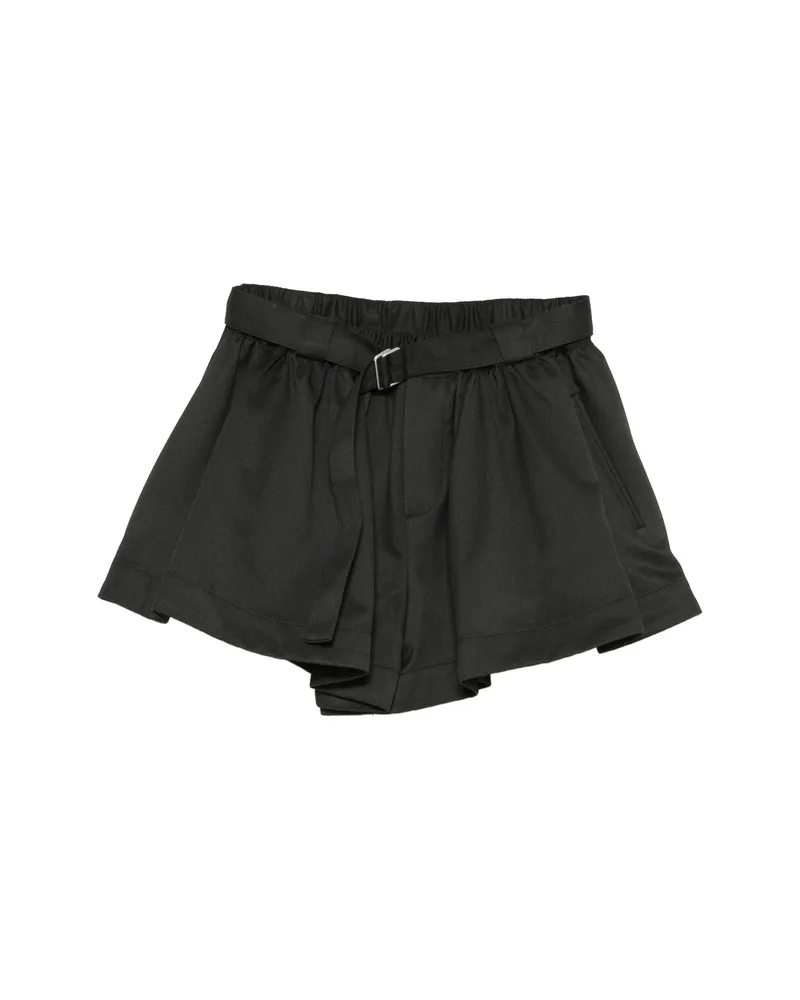 Sea Angelina Belted Shorts Black