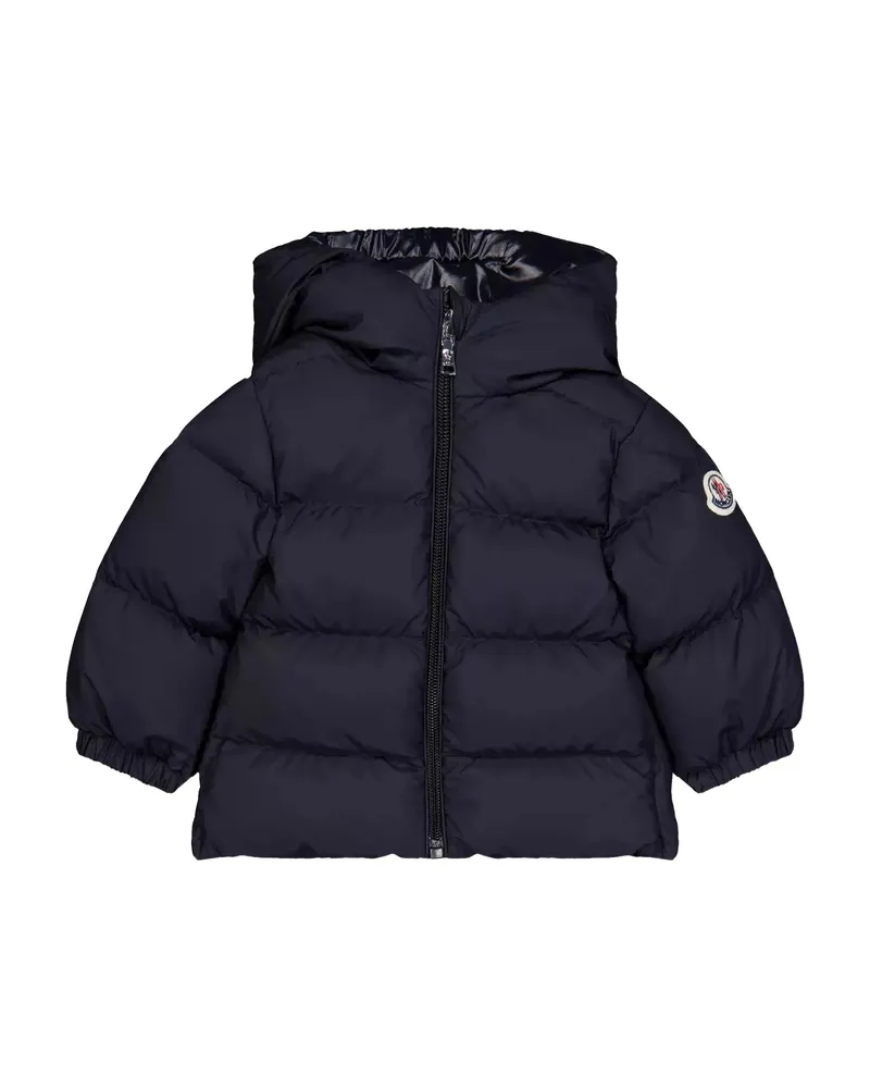 Moncler Hooded Padded Jacket Blue