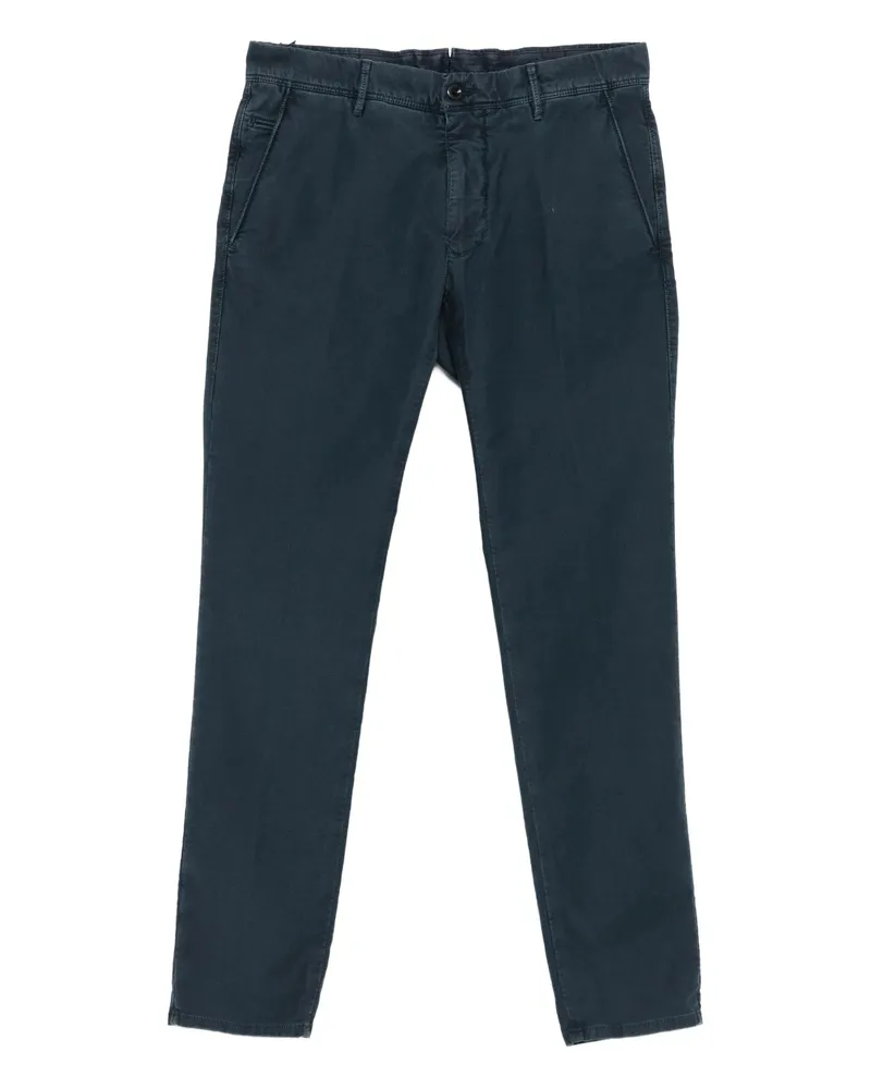 Incotex Pocket Cotton Trousers Blue