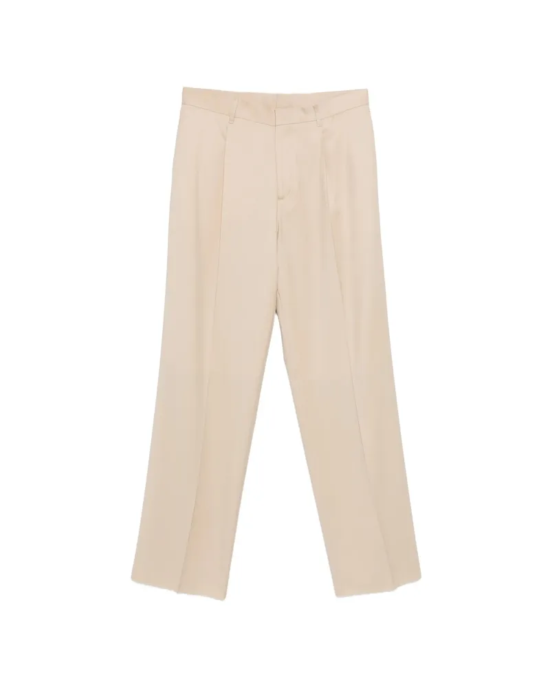LARDINI Pleated Trousers Neutrals
