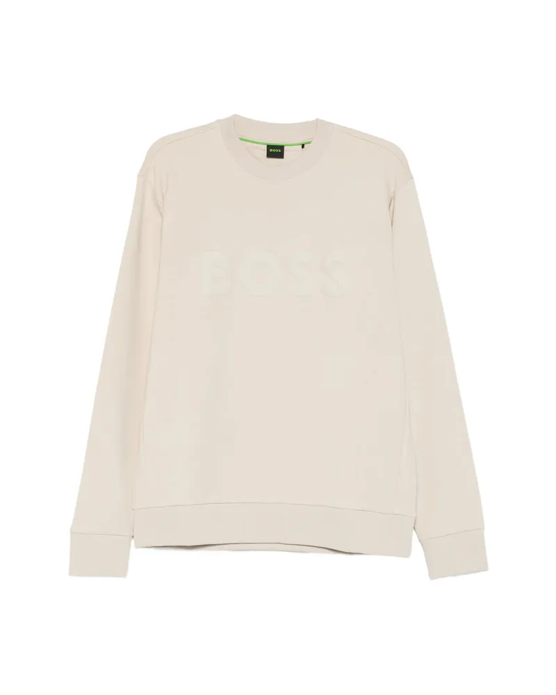 HUGO BOSS Logo-detail Sweatshirt Neutrals
