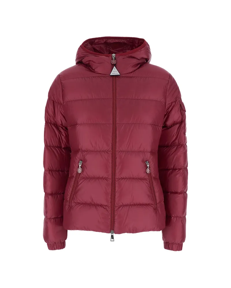 Moncler Glesse Hooded Puffer Jacket Red