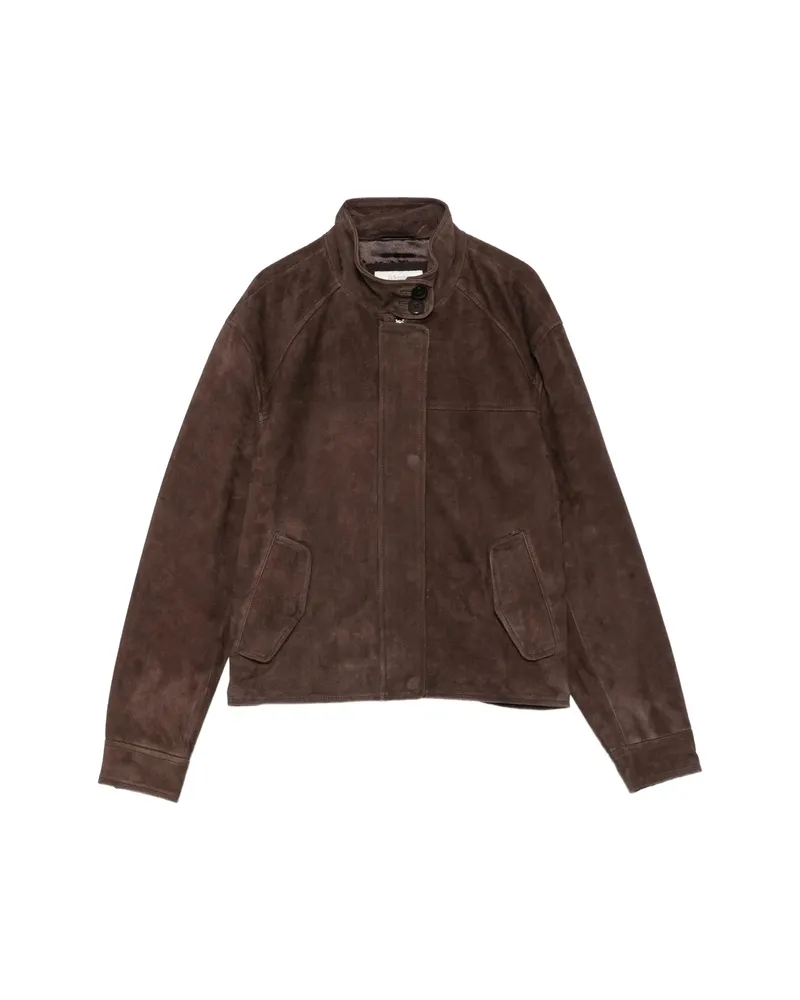 JcSophie Praia Leather Jacket Brown