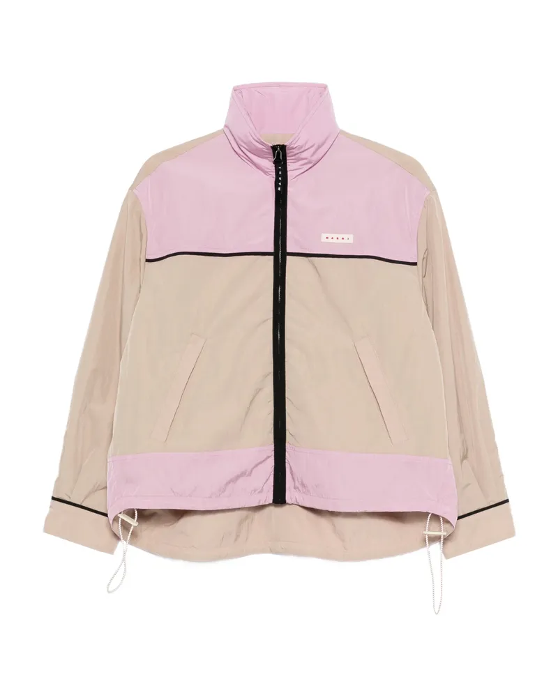 Marni Colourblock Zip Jacket Neutrals
