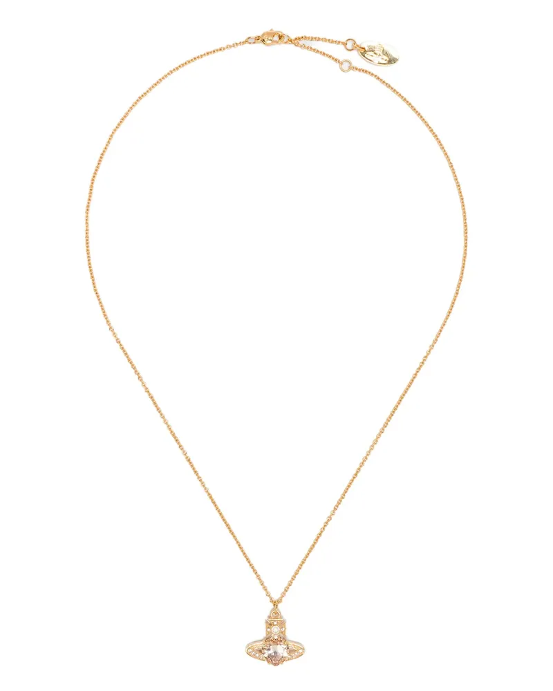 Vivienne Westwood Ariella Orb Crystal-embellished Necklace Gold