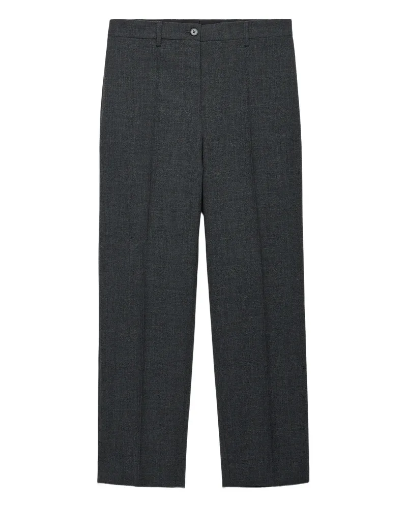 Prada Rush Pleated Front Trousers Grey