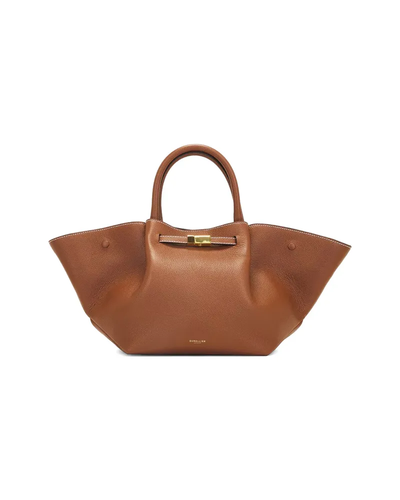 DeMELLIER Midi New York Tote Bag Brown