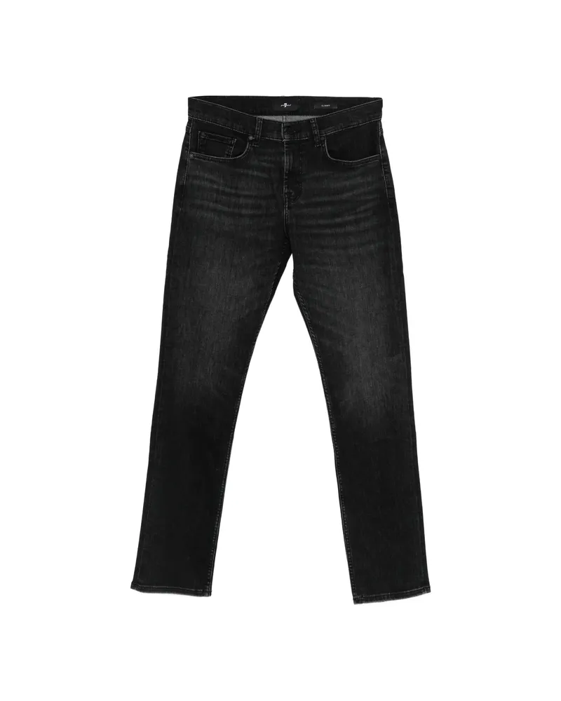 7 for all mankind Black Slim Jeans Black
