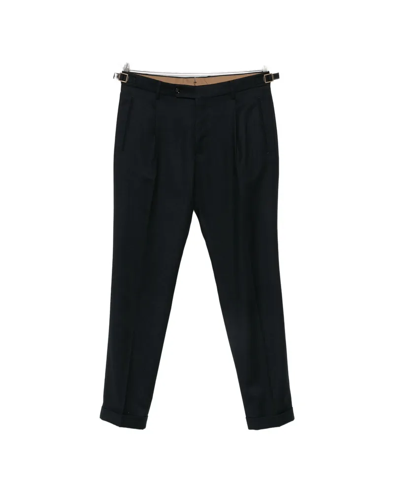 Berwich Retrolong Belt-loops Trousers Blue