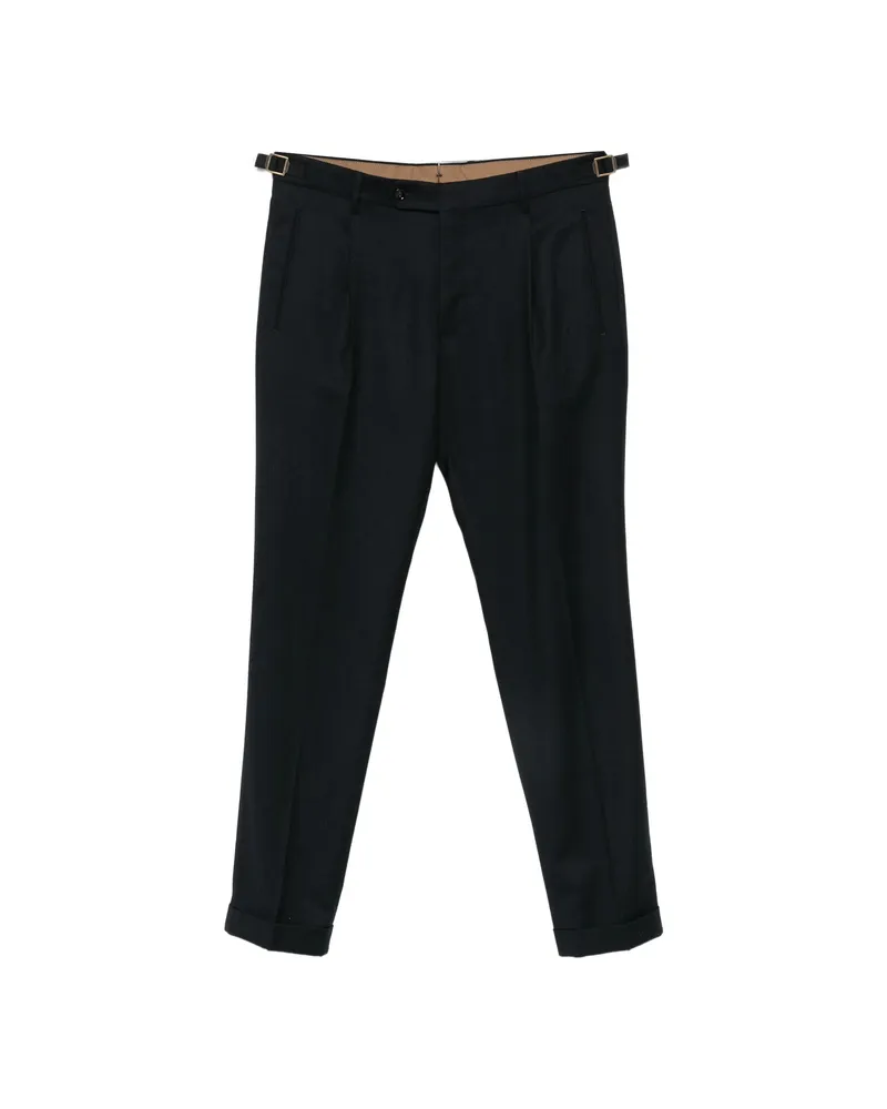 Berwich Retrolong Belt-loops Trousers Blue