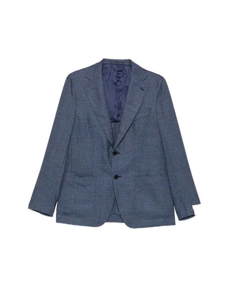 Caruso Aida Single-breasted Blazer Blue