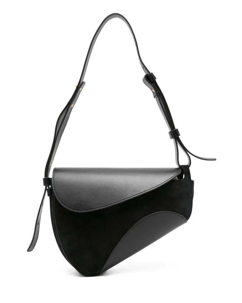 NEOUS Leather Shoulder Bag Black