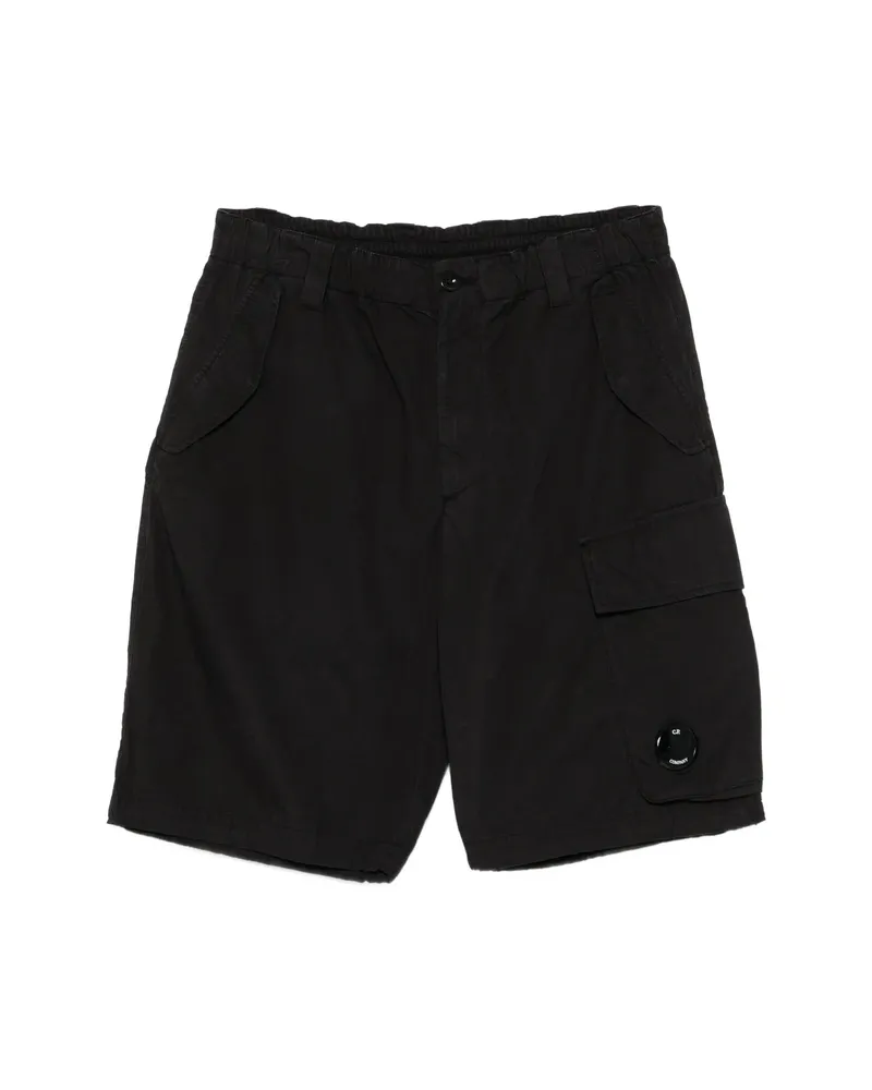 C.P. Company C. p. Company Lens-detail Cargo Shorts Black