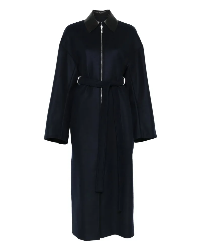 SPORTMAX Zip-up Trench Coat Black