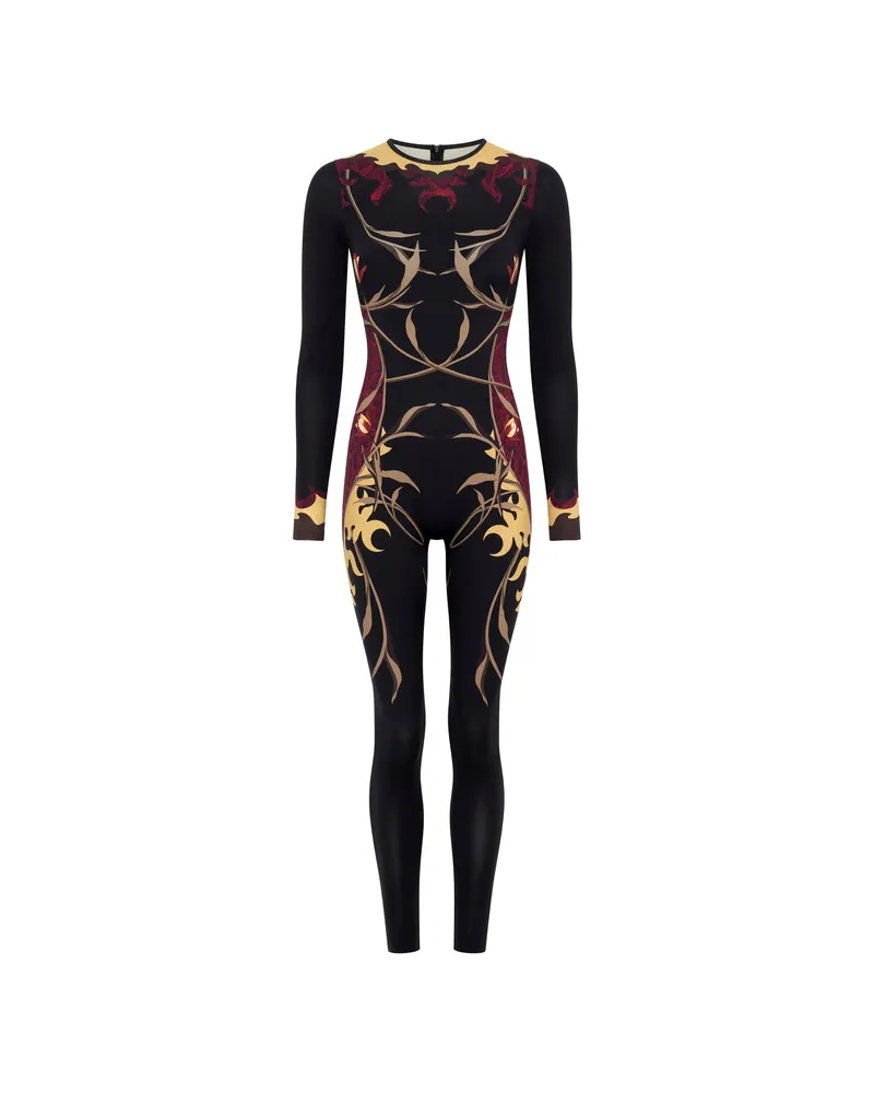 Marine Serre Printed Jumpsuit Black