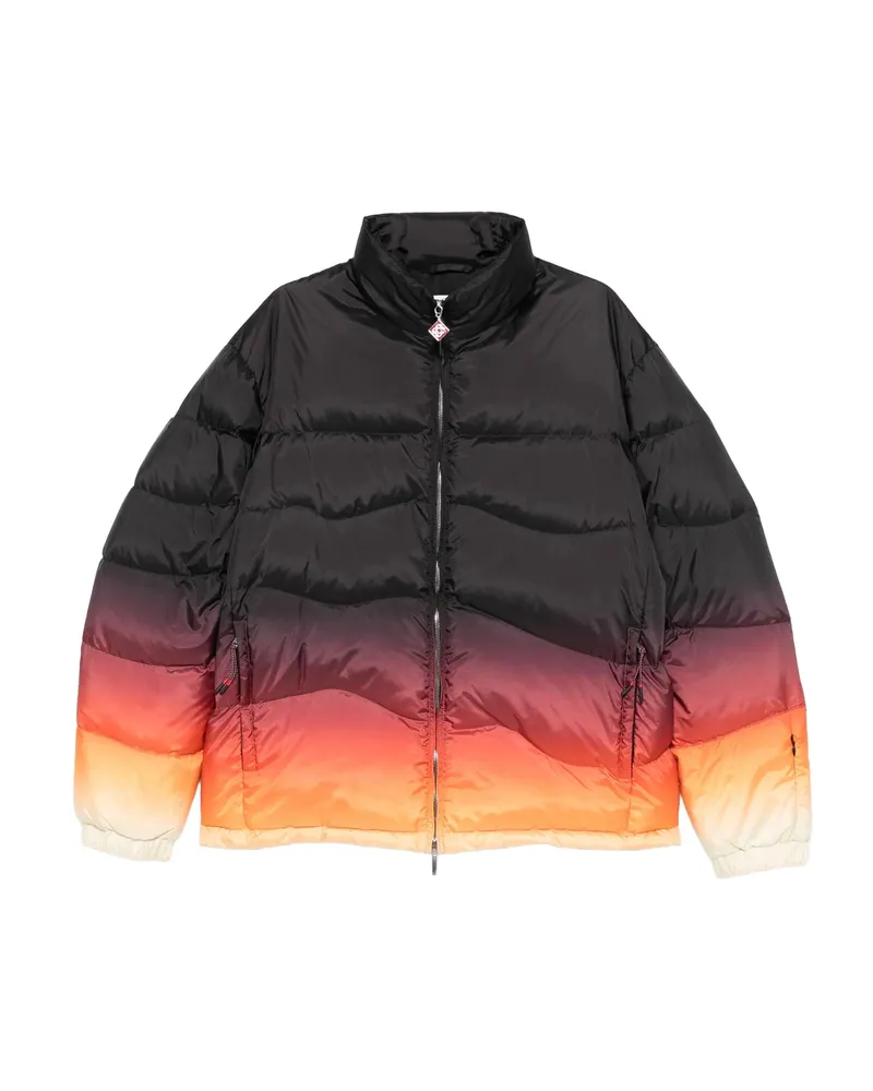 Casablanca Paris Gradient Quilted Puffer Jacket Black