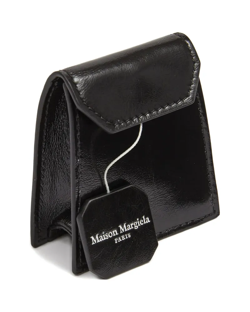 Maison Margiela Logo-stamp Leather Wallet Black