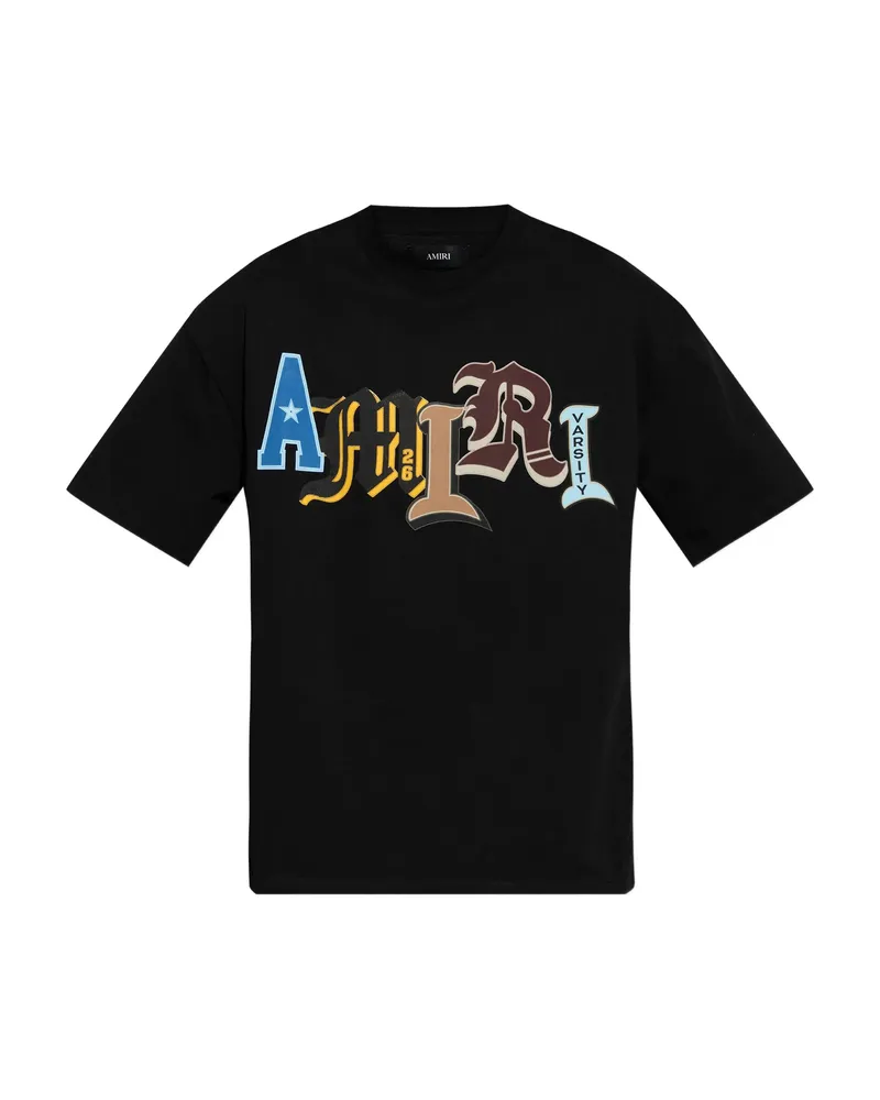 Amiri Logo-appliqué T-shirt Black