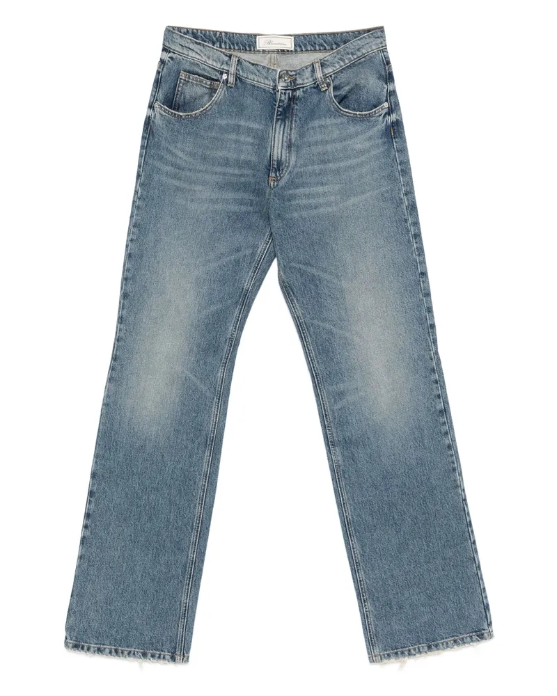 Blumarine Frayed-hem Jeans Blue