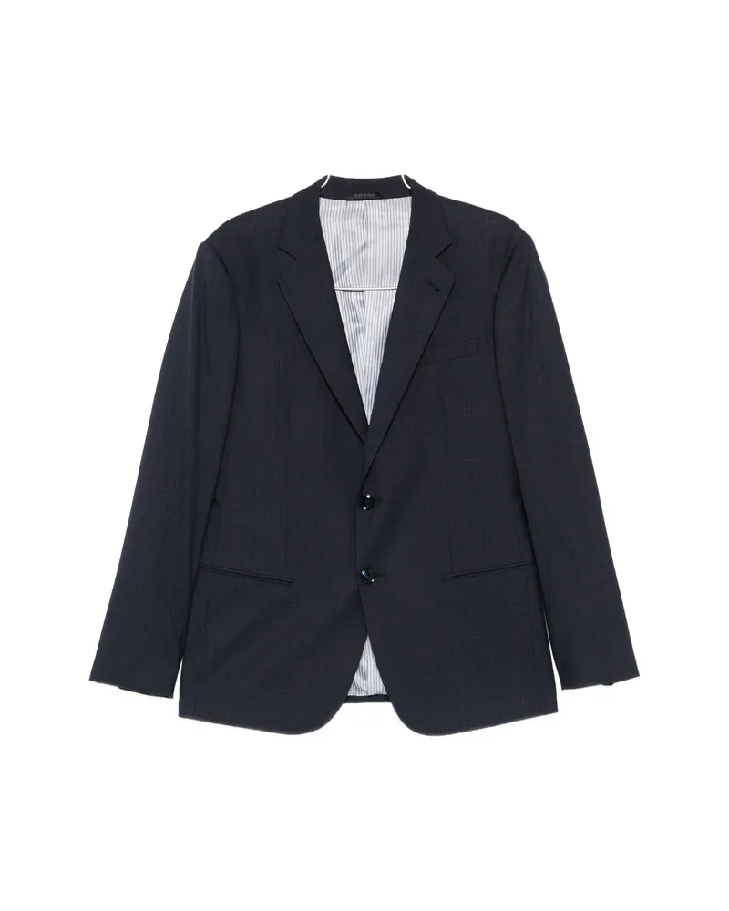 Giorgio Armani Single-breasted Notch-lapel Suit Blue