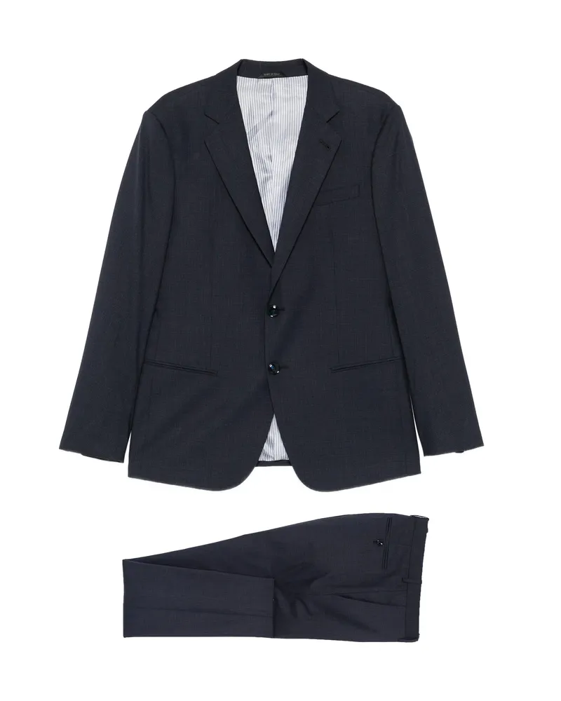 Giorgio Armani Single-breasted Notch-lapel Suit Blue