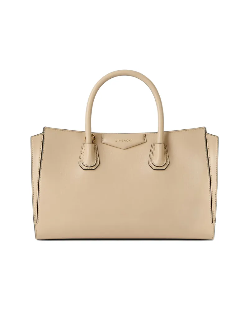 Givenchy Small Antigona Grained Leather Tote Bag Neutrals