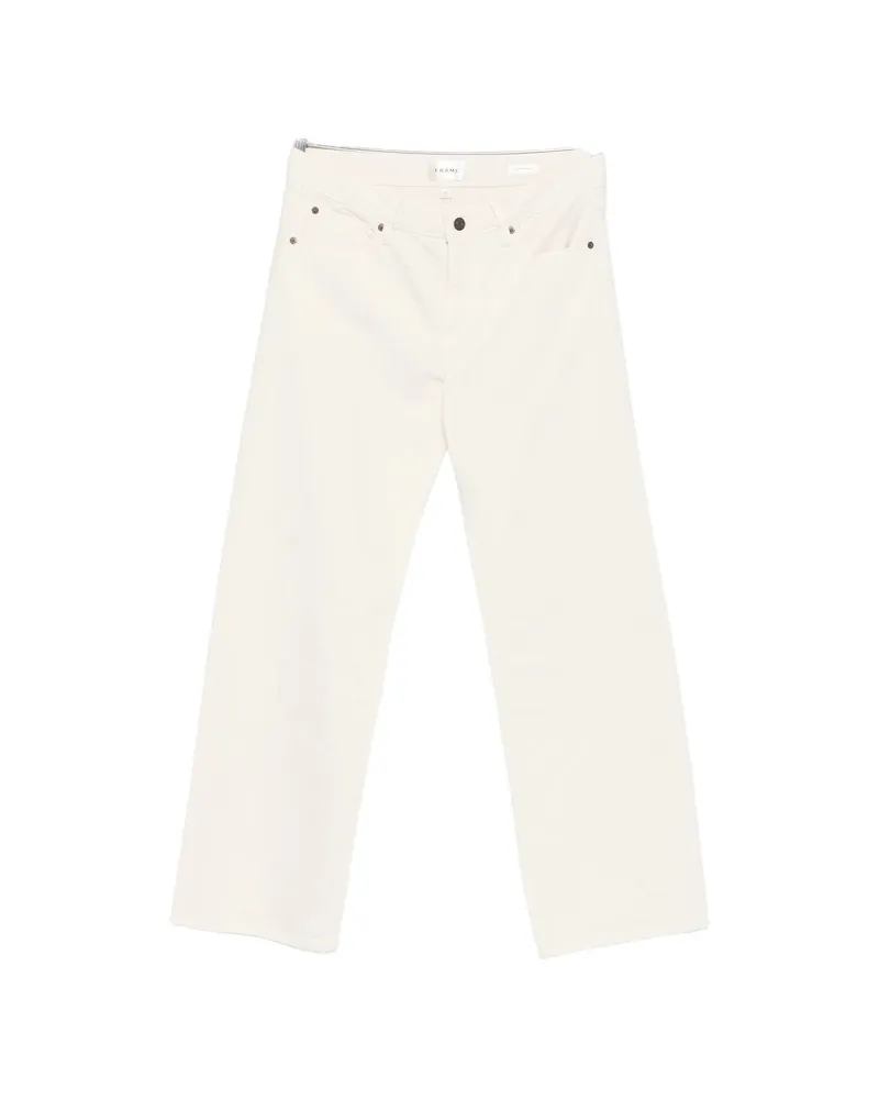 Frame Denim The Saturday Wide-leg Jeans White