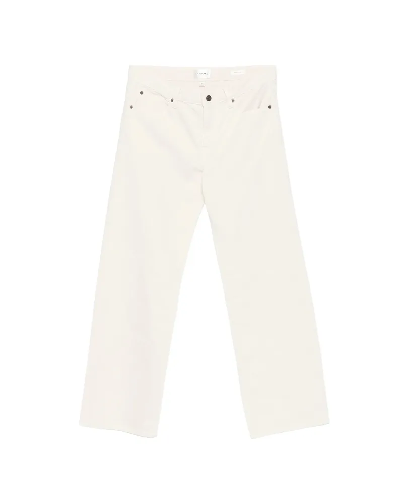 Frame Denim The Saturday Wide-leg Jeans White