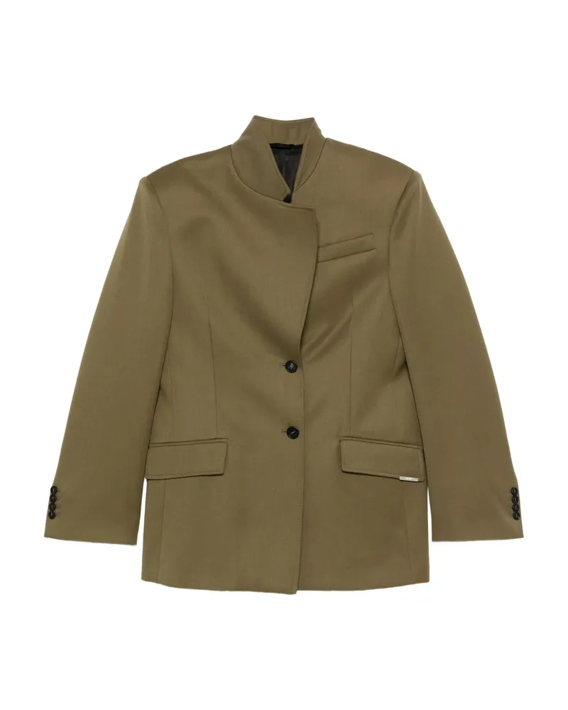ATTICO Single-breasted Blazer Green