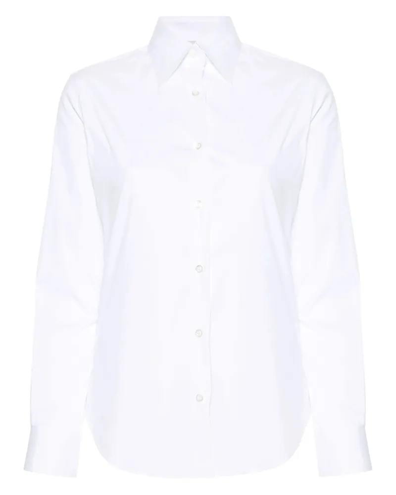 MAZZARELLI Poplin Long-sleeved Shirt White