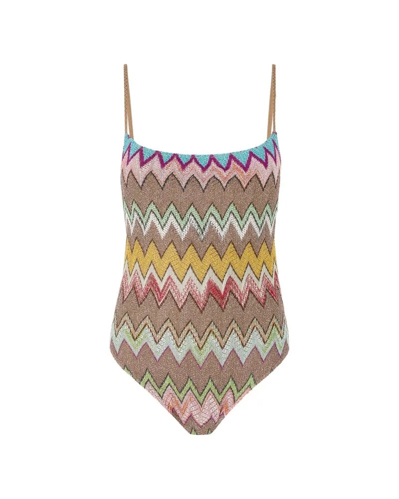 Missoni Zig-zag Swimsuit Brown