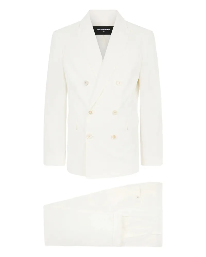 Dsquared2 Casablanca Double-breasted Suit White