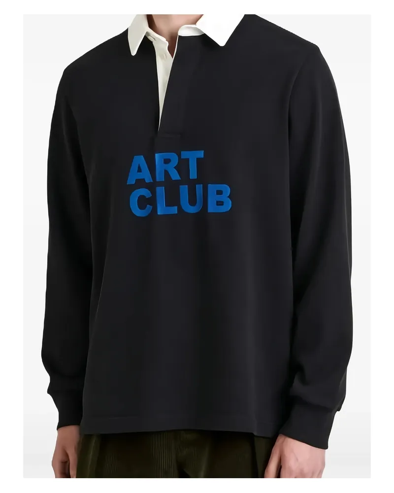 J.W.Anderson Logo-embroidered Polo Shirt Black